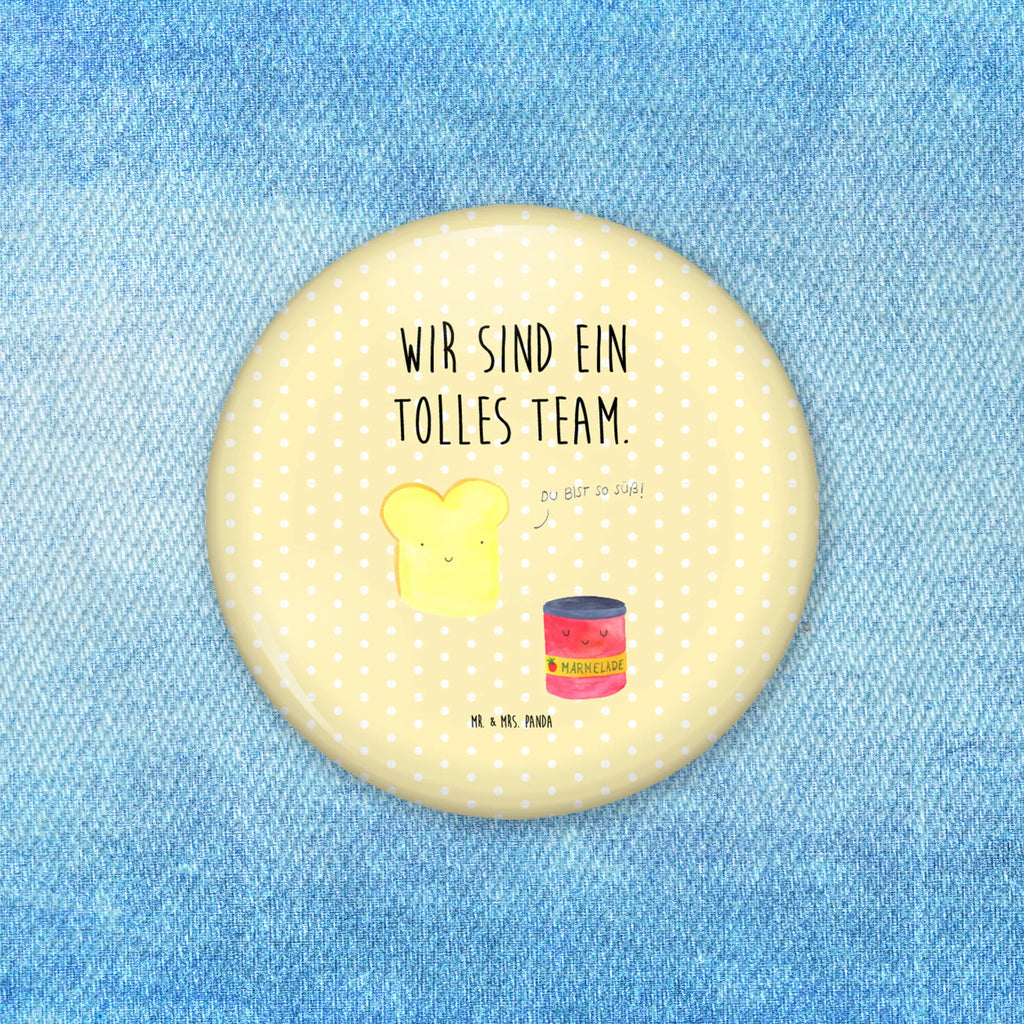 Button Toast & Marmelade 50mm Button, Button, Pin, Anstecknadel, Tiermotive, Gute Laune, lustige Sprüche, Tiere, Toast, Marmelade, Dreamteam, süße Postkarte, süß, Küche Deko, Küche Spruch, Frühstück Einladung, Brot, Toastbrot