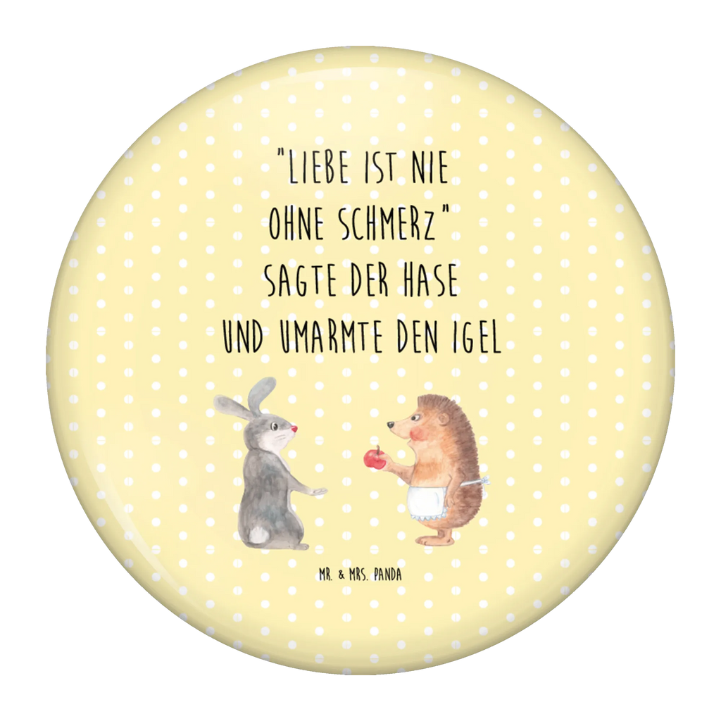 Button Liebe ist nie ohne Schmerz 50mm Button, Button, Pin, Anstecknadel, Tiermotive, Gute Laune, lustige Sprüche, Tiere, Igel und Hase, Igel, Hase, Liebe Spruch, Liebeskummer Geschenk, Herzschmerz, Trösten, Trennungsschmerz, Spruch romantisch