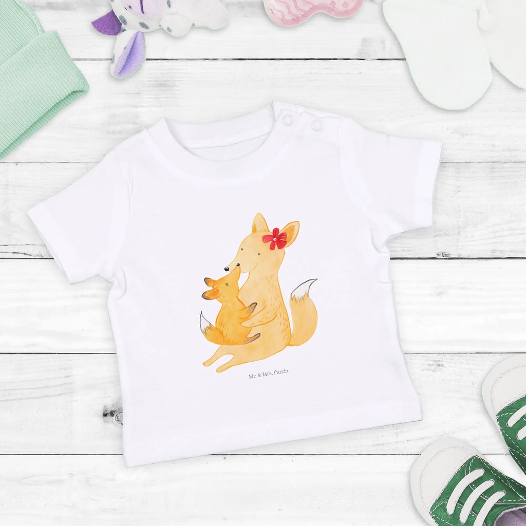 Organic Baby Shirt Fuchs Mama Baby T-Shirt, Jungen Baby T-Shirt, Mädchen Baby T-Shirt, Shirt, Familie, Vatertag, Muttertag, Bruder, Schwester, Mama, Papa, Oma, Opa, Mutter, Tochter, Lieblingstochter, Beste Tochter, Geschenk