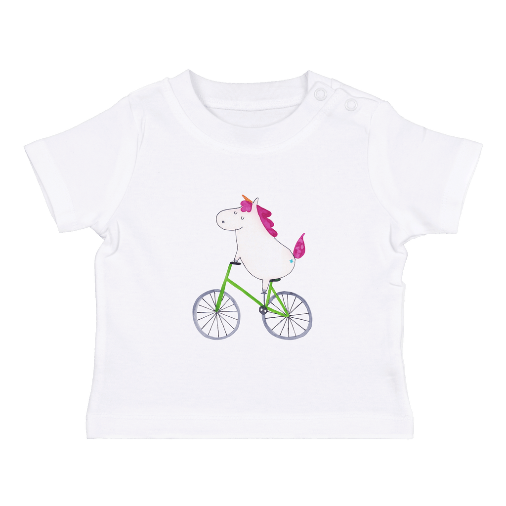 Organic Baby Shirt Einhorn Radfahrer Baby T-Shirt, Jungen Baby T-Shirt, Mädchen Baby T-Shirt, Shirt, Einhorn, Einhörner, Einhorn Deko, Pegasus, Unicorn, Radfahren, Radfahrer, Rad, Bike, Feenstaub, Konfetti, Luxusproblem, Kummer, Liebeskummer