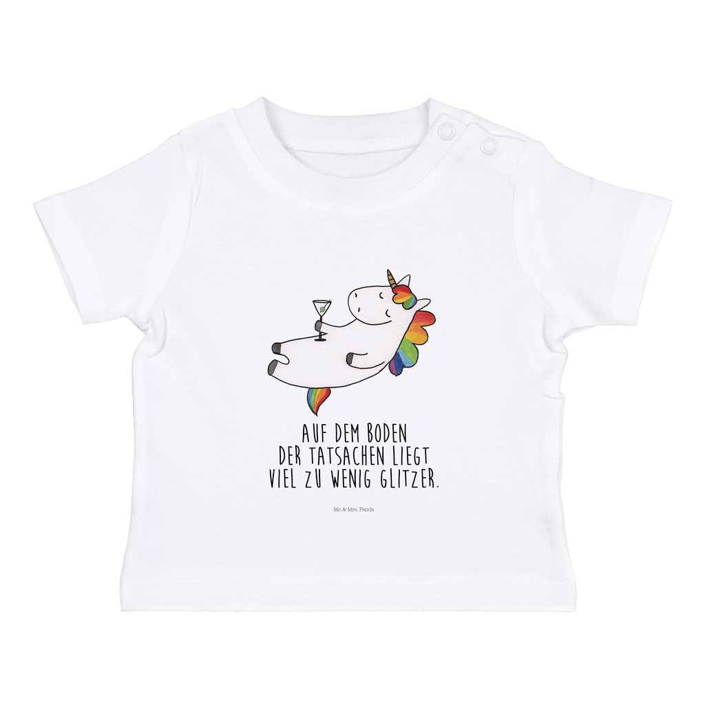 Organic Baby Shirt Einhorn Cocktail Baby T-Shirt, Jungen Baby T-Shirt, Mädchen Baby T-Shirt, Shirt, Einhorn, Einhörner, Einhorn Deko, Pegasus, Unicorn, Party, Spaß, Feiern, Caipirinha, Rum, Cuba Libre, Sekt, Freundin, Geburtstag, lustig, witzig, Spruch, Glitzer