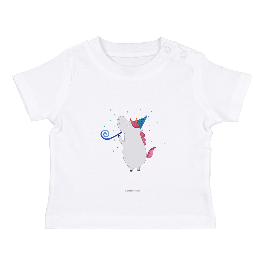 Organic Baby Shirt Einhorn Party Baby T-Shirt, Jungen Baby T-Shirt, Mädchen Baby T-Shirt, Shirt, Einhorn, Einhörner, Einhorn Deko, Pegasus, Unicorn, Glitzer, Konfetti, Party, Geburtstag, Feier, Fest, Alkohol, Disco, Club