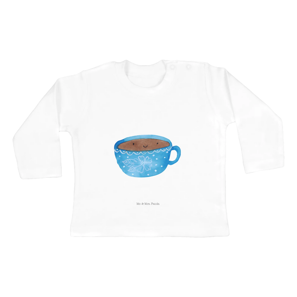 Baby Longsleeve Kaffee Tasse Mädchen, Jungen, Baby, Langarm, Bio, Kleidung, Tiermotive, Gute Laune, lustige Sprüche, Tiere, Kaffee, Tasse, Liebe, Geschmack, Genuss, Glücklich