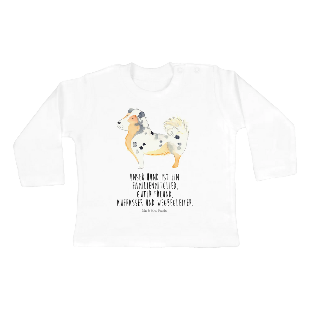 Baby Longsleeve Australien Shepherd Mädchen, Jungen, Baby, Langarm, Bio, Kleidung, Hund, Hundemotiv, Haustier, Hunderasse, Tierliebhaber, Hundebesitzer, Sprüche, Australien Shepherd, Shepherd, Hundeliebe, Familienhund, Spruch