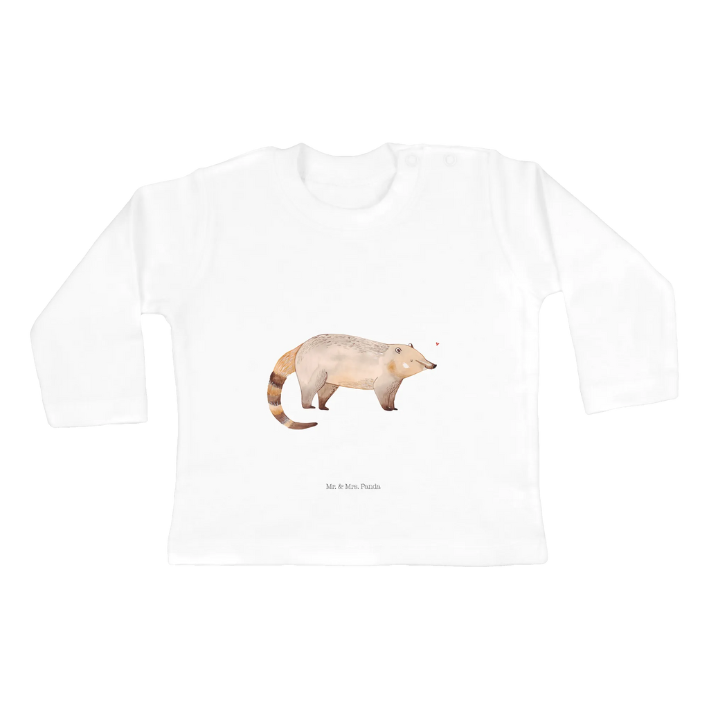 Baby Longsleeve Nasenbaer Mädchen, Jungen, Baby, Langarm, Bio, Kleidung, Tiermotive, Gute Laune, lustige Sprüche, Tiere, Nasenbär, Nasenbären, Rüsselbär, Bär