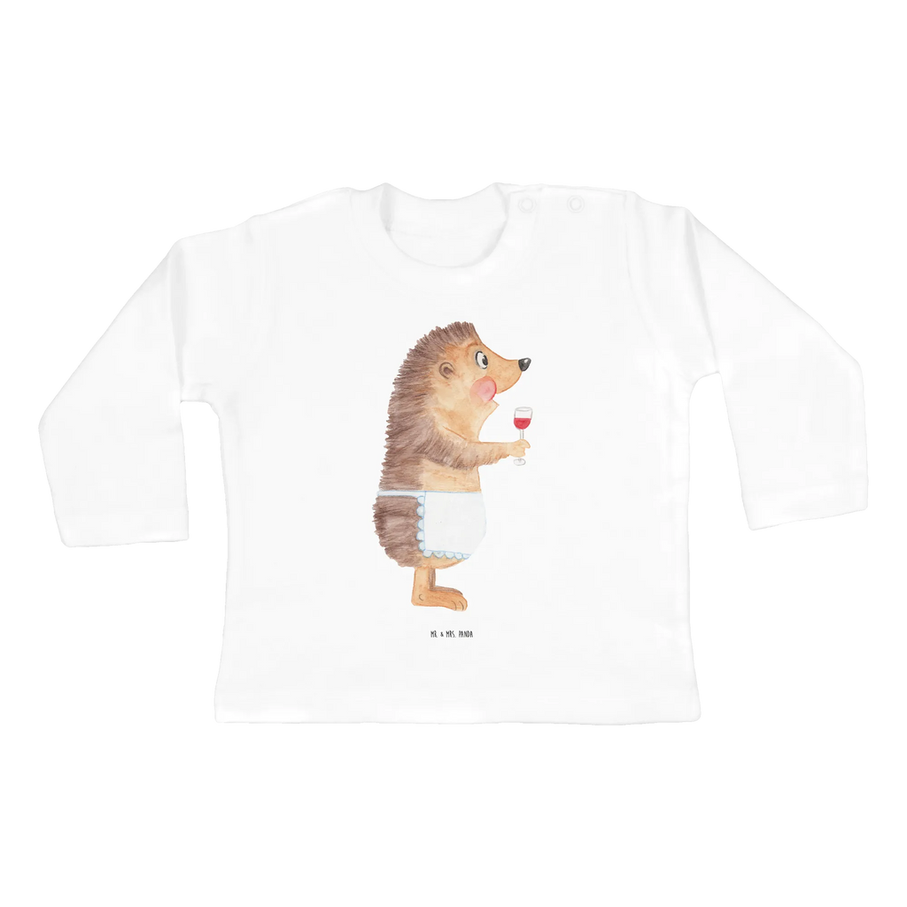 Baby Longsleeve Igel mit Wein Mädchen, Jungen, Baby, Langarm, Bio, Kleidung, Tiermotive, Gute Laune, lustige Sprüche, Tiere, Wein Spruch, Igel, Geschenk Weintrinker, Geschenk Weinliebhaber, Wein Deko, Weinglas, Rotwein, Weißwein, Wein trinken