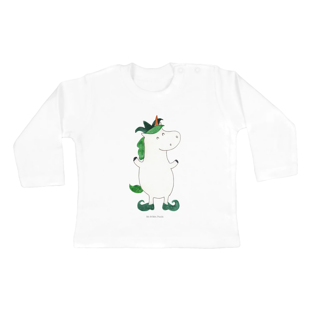 Baby Longsleeve Einhorn Joker Mädchen, Jungen, Baby, Langarm, Bio, Kleidung, Einhorn, Einhörner, Einhorn Deko, Pegasus, Unicorn, Hofnarr, Kasper, Gaukler, Mittelalter