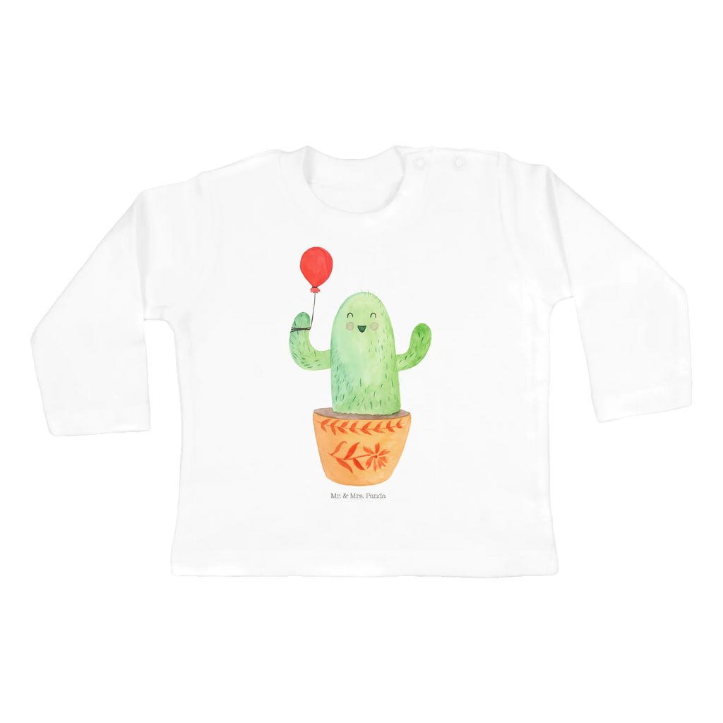 Baby Longsleeve Kaktus Luftballon Mädchen, Jungen, Baby, Langarm, Bio, Kleidung, Kaktus, Kakteen, Luftballon, Neustart, Freude, Büro, Stress, Büroalltag, Freundin, Freund, Ausbildung, Prüfung