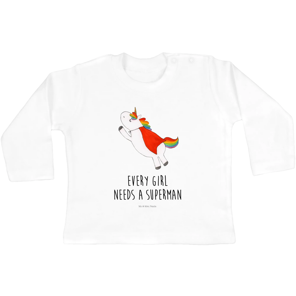 Baby Longsleeve Einhorn Super Mädchen, Jungen, Baby, Langarm, Bio, Kleidung, Einhorn, Einhörner, Einhorn Deko, Pegasus, Unicorn, Traummann, Superheld, Held, Freundin, Geschenk, Girl