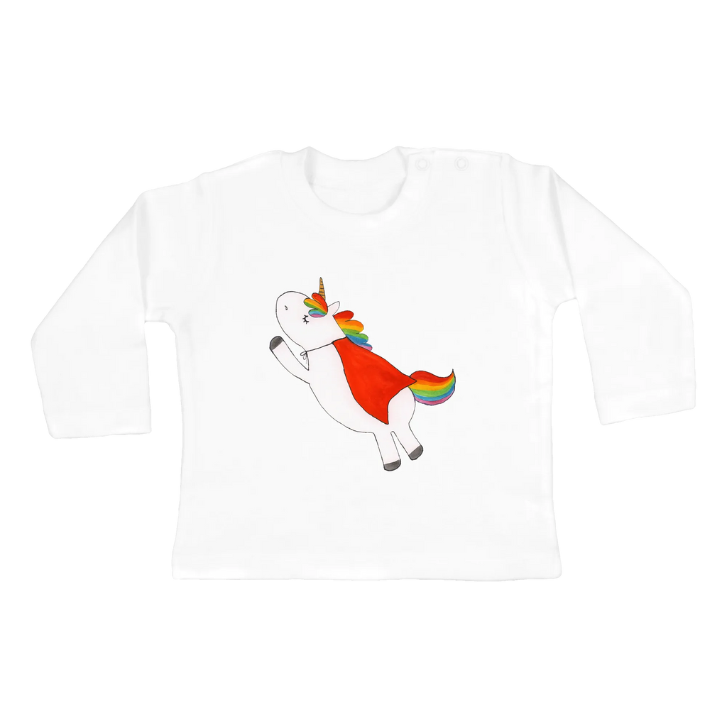 Baby Longsleeve Einhorn Super Mädchen, Jungen, Baby, Langarm, Bio, Kleidung, Einhorn, Einhörner, Einhorn Deko, Pegasus, Unicorn, Traummann, Superheld, Held, Freundin, Geschenk, Girl