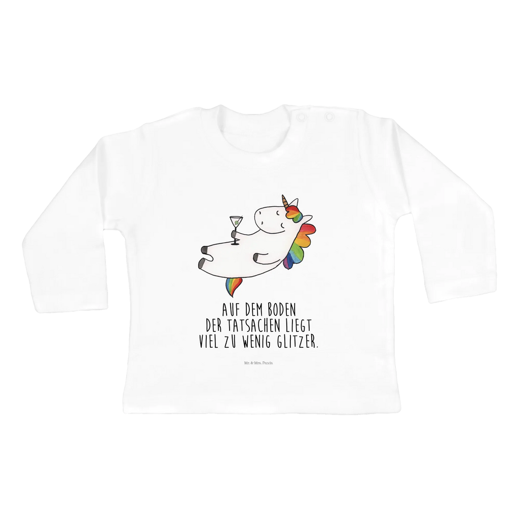 Baby Longsleeve Einhorn Cocktail Mädchen, Jungen, Baby, Langarm, Bio, Kleidung, Einhorn, Einhörner, Einhorn Deko, Pegasus, Unicorn, Party, Spaß, Feiern, Caipirinha, Rum, Cuba Libre, Sekt, Freundin, Geburtstag, lustig, witzig, Spruch, Glitzer