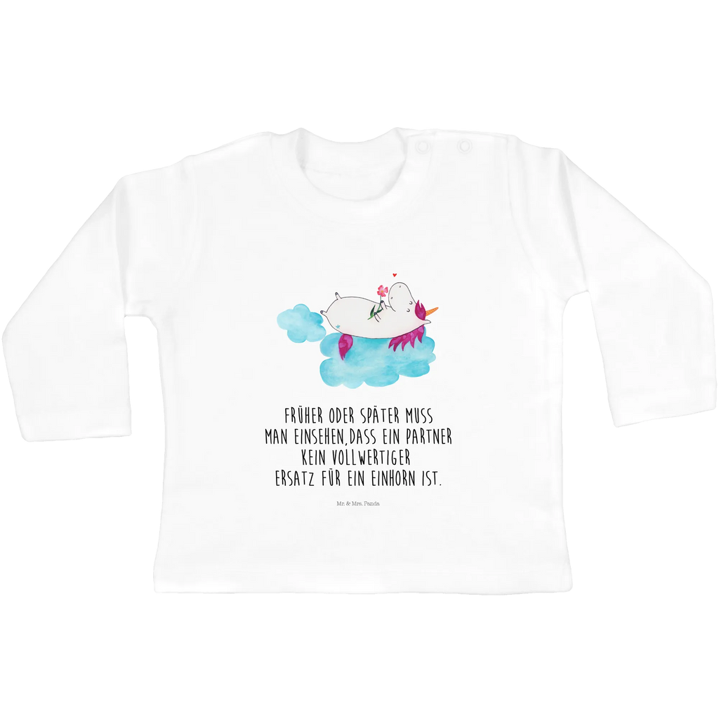 Baby Longsleeve Einhorn verliebt auf Wolke Mädchen, Jungen, Baby, Langarm, Bio, Kleidung, Einhorn, Einhörner, Einhorn Deko, Unicorn, verliebt, Liebe, Liebesbeweis, Freundin, Wolke