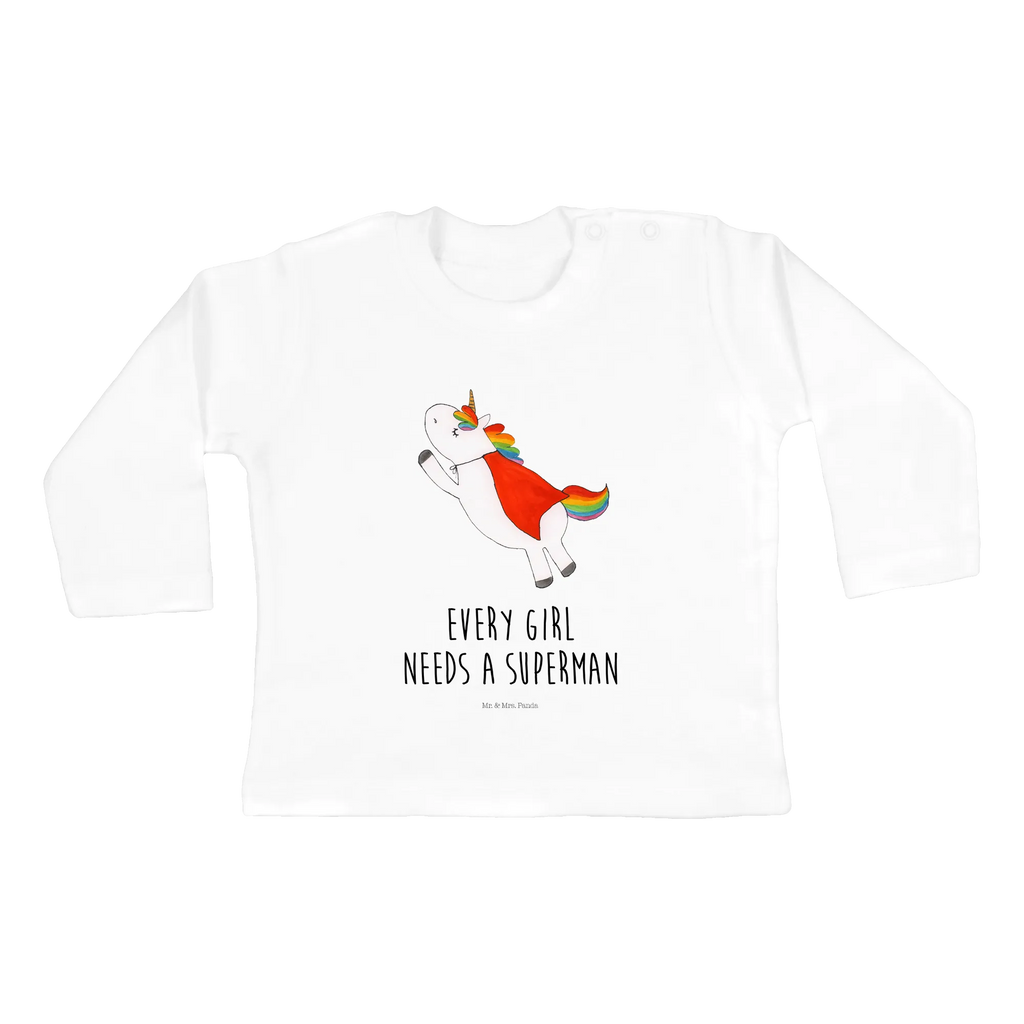 Baby Longsleeve Einhorn Super Mädchen, Jungen, Baby, Langarm, Bio, Kleidung, Einhorn, Einhörner, Einhorn Deko, Pegasus, Unicorn, Traummann, Superheld, Held, Freundin, Geschenk, Girl