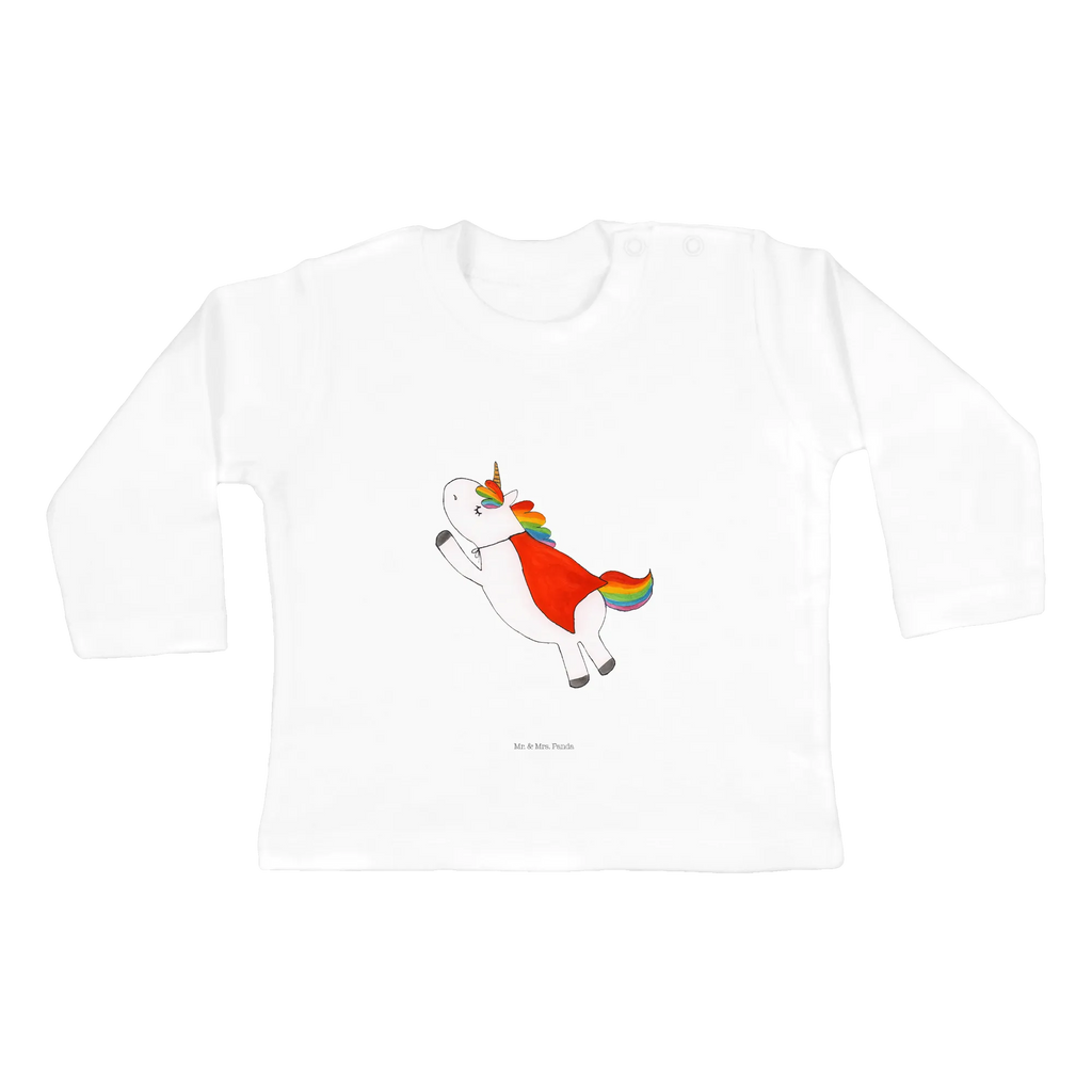 Baby Longsleeve Einhorn Super Mädchen, Jungen, Baby, Langarm, Bio, Kleidung, Einhorn, Einhörner, Einhorn Deko, Pegasus, Unicorn, Traummann, Superheld, Held, Freundin, Geschenk, Girl