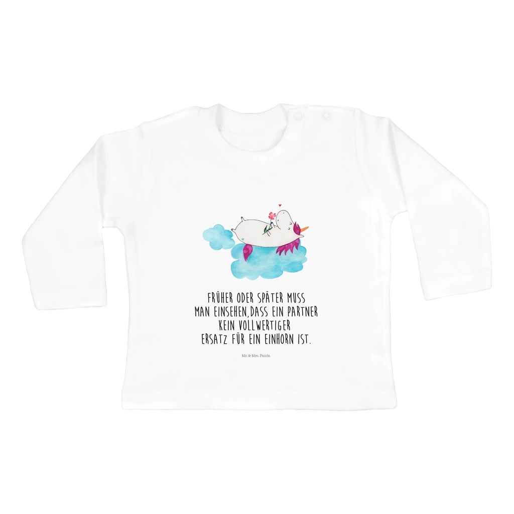 Baby Longsleeve Einhorn verliebt auf Wolke Mädchen, Jungen, Baby, Langarm, Bio, Kleidung, Einhorn, Einhörner, Einhorn Deko, Unicorn, verliebt, Liebe, Liebesbeweis, Freundin, Wolke