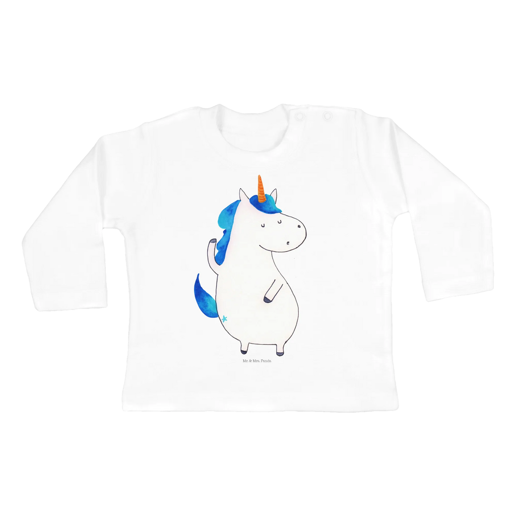 Baby Longsleeve Einhorn Mann Mädchen, Jungen, Baby, Langarm, Bio, Kleidung, Einhorn, Einhörner, Einhorn Deko, Pegasus, Unicorn, cool, Mann, Freundin, Familie, bester Freund, BFF, Party, hübsch, beste