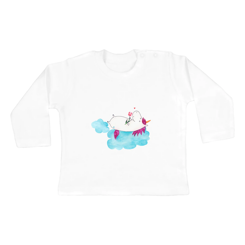 Baby Longsleeve Einhorn verliebt auf Wolke Mädchen, Jungen, Baby, Langarm, Bio, Kleidung, Einhorn, Einhörner, Einhorn Deko, Unicorn, verliebt, Liebe, Liebesbeweis, Freundin, Wolke