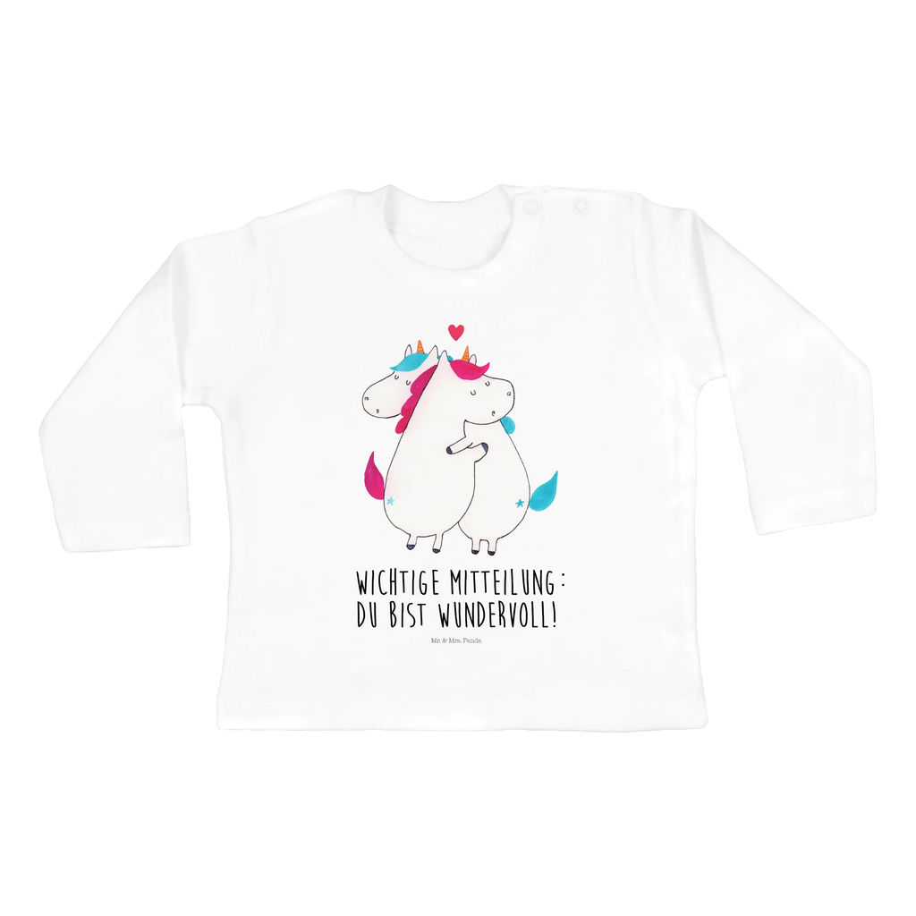 Baby Longsleeve Einhorn Mitteilung Mädchen, Jungen, Baby, Langarm, Bio, Kleidung, Einhorn, Einhörner, Einhorn Deko, Unicorn, Valentinstag, Valentine, Liebe, Geschenk, Partner, Ehe, lustig, witzig, Spruch