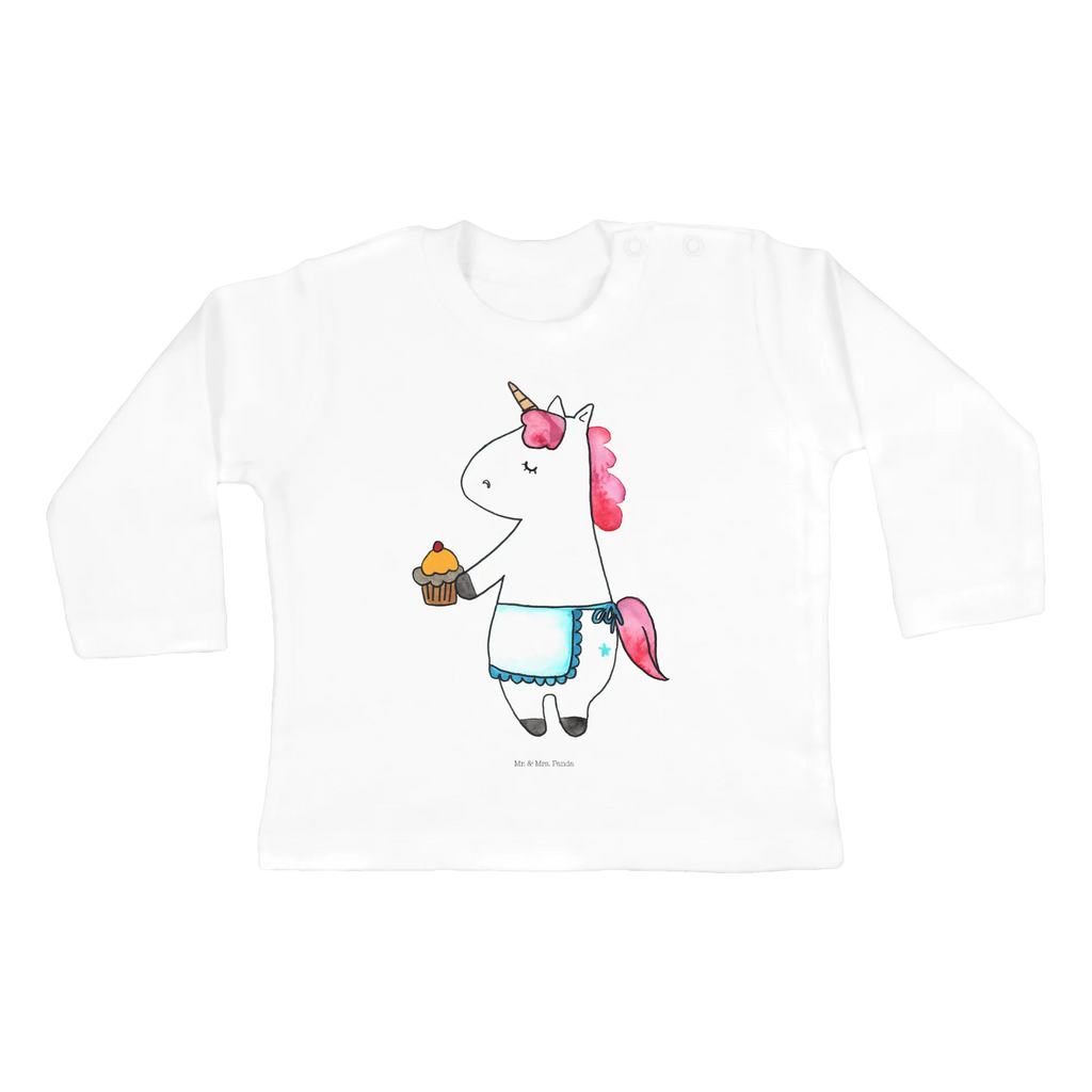 Baby Longsleeve Einhorn Muffin Mädchen, Jungen, Baby, Langarm, Bio, Kleidung, Einhorn, Einhörner, Einhorn Deko, Pegasus, Unicorn, Geburtstag, Backen, Muffin, Kekse, Geburtstagsgrüße, Glückwünsche, Liebesgrüße, Grüße