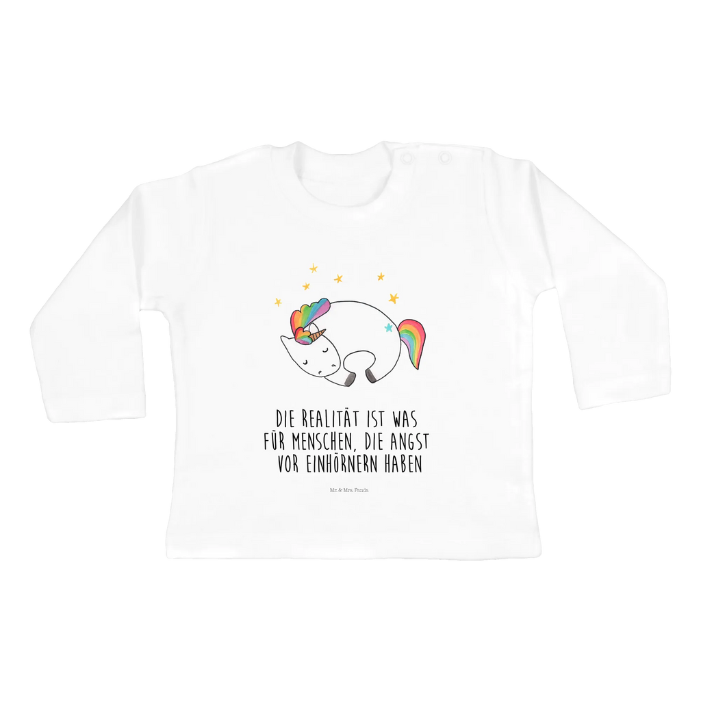 Baby Longsleeve Einhorn Nacht Mädchen, Jungen, Baby, Langarm, Bio, Kleidung, Einhorn, Einhörner, Einhorn Deko, Pegasus, Unicorn, Träume, Traum, unicorn, Realität, Menschen, Geschenk, Ruhe, Freundin