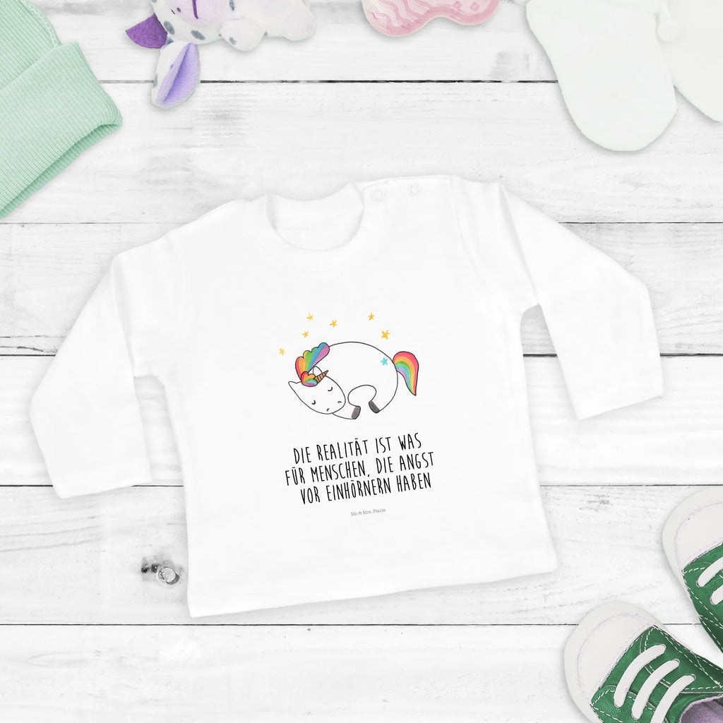 Baby Longsleeve Einhorn Nacht Mädchen, Jungen, Baby, Langarm, Bio, Kleidung, Einhorn, Einhörner, Einhorn Deko, Pegasus, Unicorn, Träume, Traum, unicorn, Realität, Menschen, Geschenk, Ruhe, Freundin