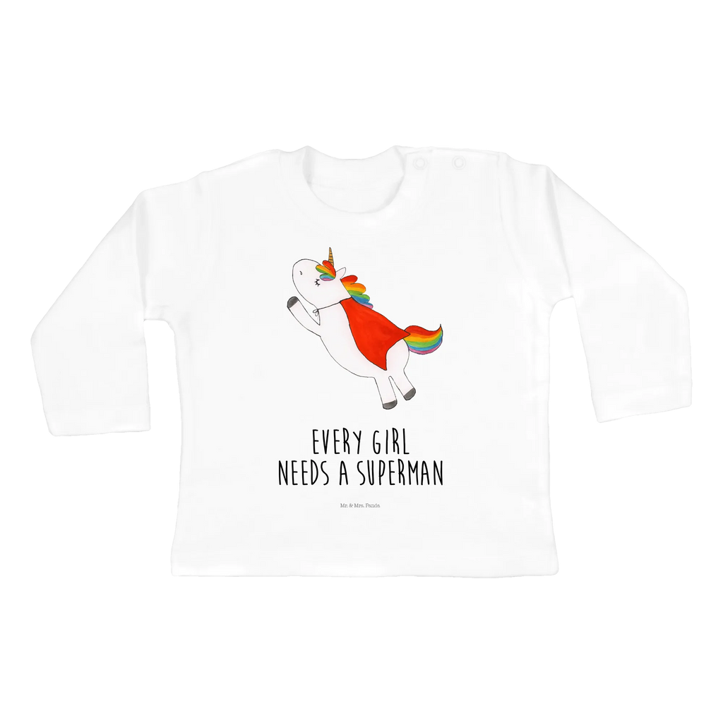 Baby Longsleeve Einhorn Super Mädchen, Jungen, Baby, Langarm, Bio, Kleidung, Einhorn, Einhörner, Einhorn Deko, Pegasus, Unicorn, Traummann, Superheld, Held, Freundin, Geschenk, Girl