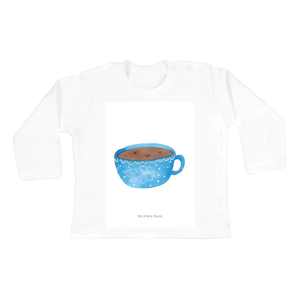 Baby Longsleeve Kaffee Tasse Mädchen, Jungen, Baby, Langarm, Bio, Kleidung, Tiermotive, Gute Laune, lustige Sprüche, Tiere, Kaffee, Tasse, Liebe, Geschmack, Genuss, Glücklich