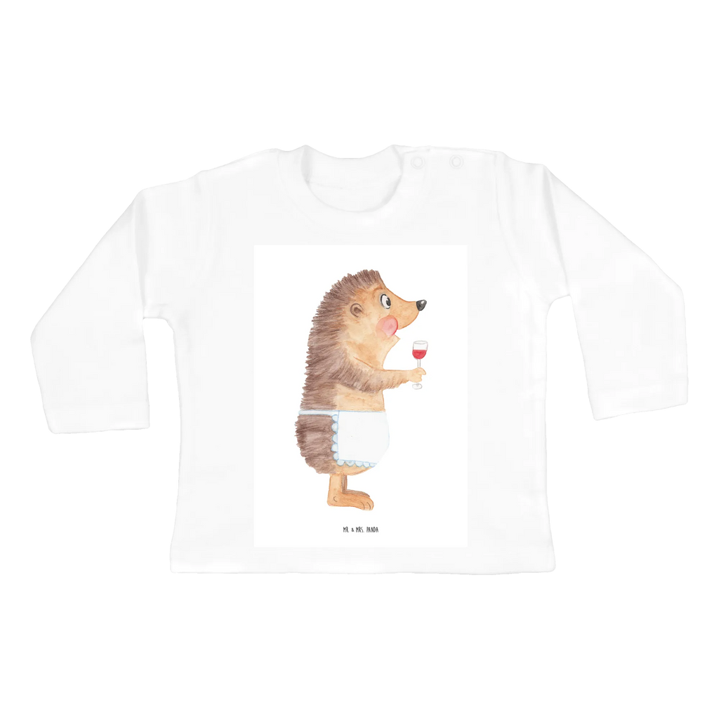 Baby Longsleeve Igel mit Wein Mädchen, Jungen, Baby, Langarm, Bio, Kleidung, Tiermotive, Gute Laune, lustige Sprüche, Tiere, Wein Spruch, Igel, Geschenk Weintrinker, Geschenk Weinliebhaber, Wein Deko, Weinglas, Rotwein, Weißwein, Wein trinken