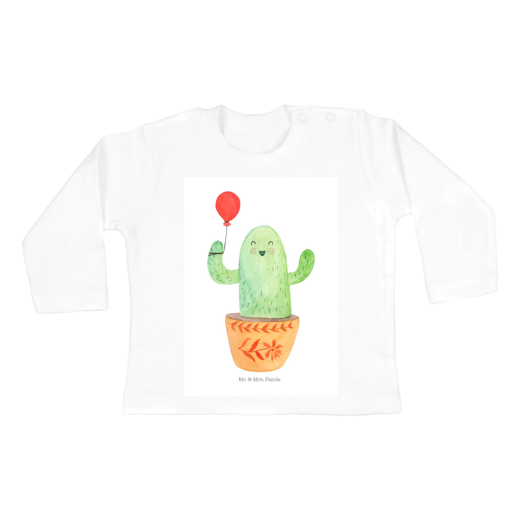 Baby Longsleeve Kaktus Luftballon Mädchen, Jungen, Baby, Langarm, Bio, Kleidung, Kaktus, Kakteen, Luftballon, Neustart, Freude, Büro, Stress, Büroalltag, Freundin, Freund, Ausbildung, Prüfung