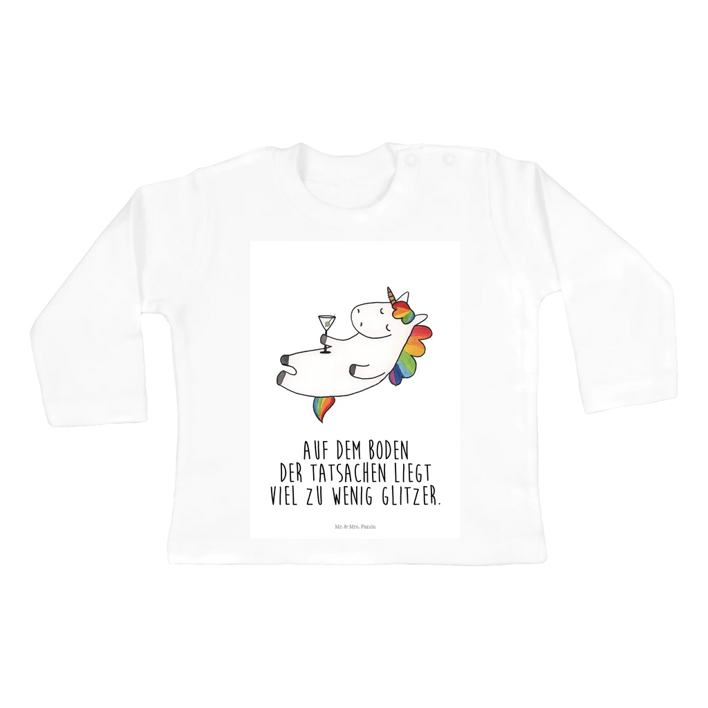 Baby Longsleeve Einhorn Cocktail Mädchen, Jungen, Baby, Langarm, Bio, Kleidung, Einhorn, Einhörner, Einhorn Deko, Pegasus, Unicorn, Party, Spaß, Feiern, Caipirinha, Rum, Cuba Libre, Sekt, Freundin, Geburtstag, lustig, witzig, Spruch, Glitzer