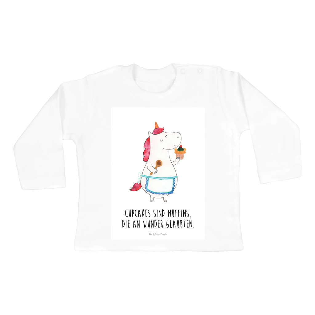 Baby Longsleeve Einhorn Küchenfee Mädchen, Jungen, Baby, Langarm, Bio, Kleidung, Einhorn, Einhörner, Einhorn Deko, Pegasus, Unicorn, backen, Muffin, Motivation, Träumer, träumen, Bäckerin, Hobbykoch, Koch, Torte, Kuchen