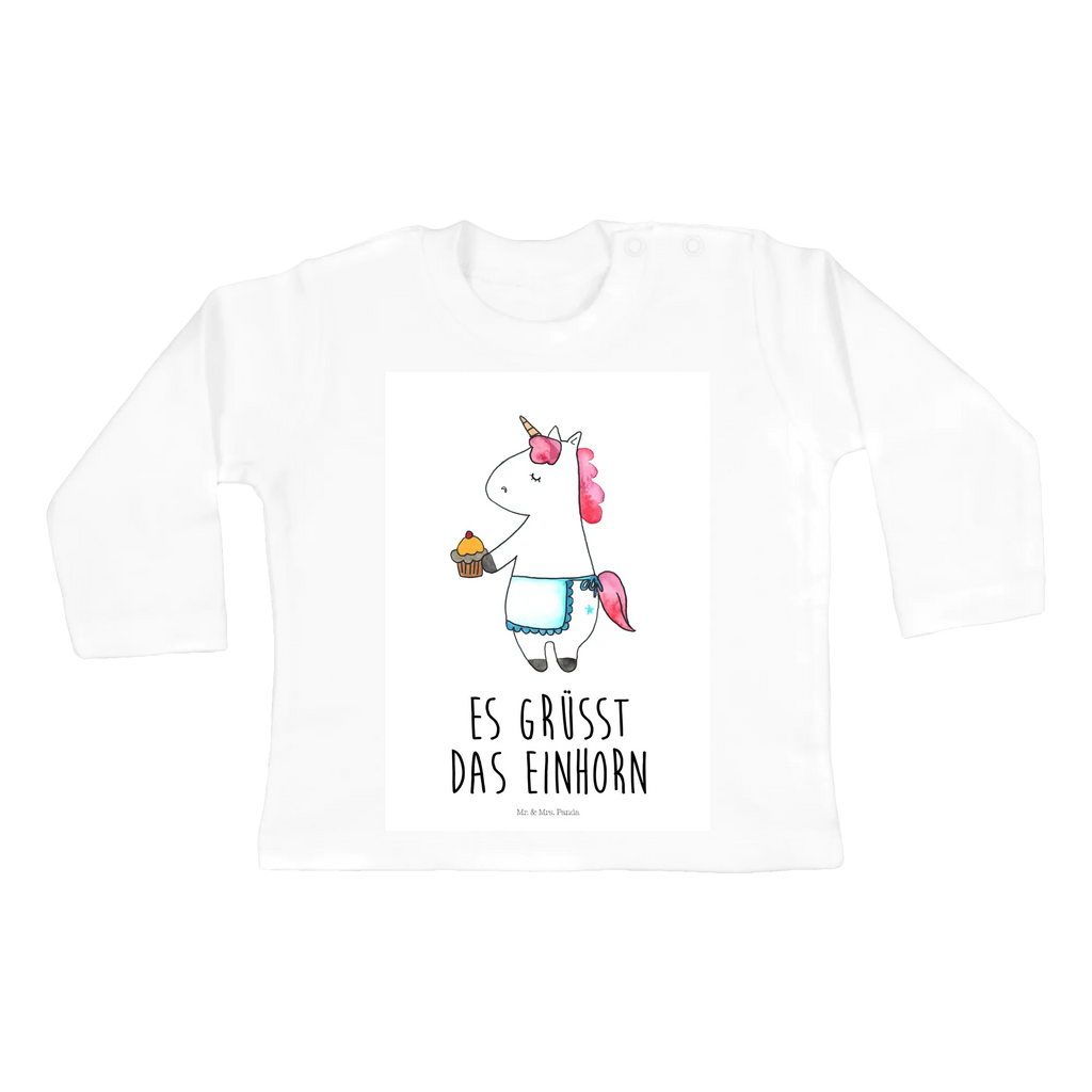 Baby Longsleeve Einhorn Muffin Mädchen, Jungen, Baby, Langarm, Bio, Kleidung, Einhorn, Einhörner, Einhorn Deko, Pegasus, Unicorn, Geburtstag, Backen, Muffin, Kekse, Geburtstagsgrüße, Glückwünsche, Liebesgrüße, Grüße