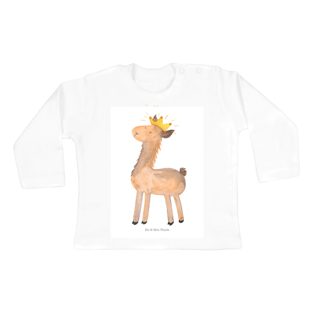 Baby Longsleeve Lama König Mädchen, Jungen, Baby, Langarm, Bio, Kleidung, Lama, Alpaka, Lamas, König, Königin, Freundin, Mama, Papa, Büro Kollege, Kollegin, Chef, Vorgesetzter, Abi, Abitur