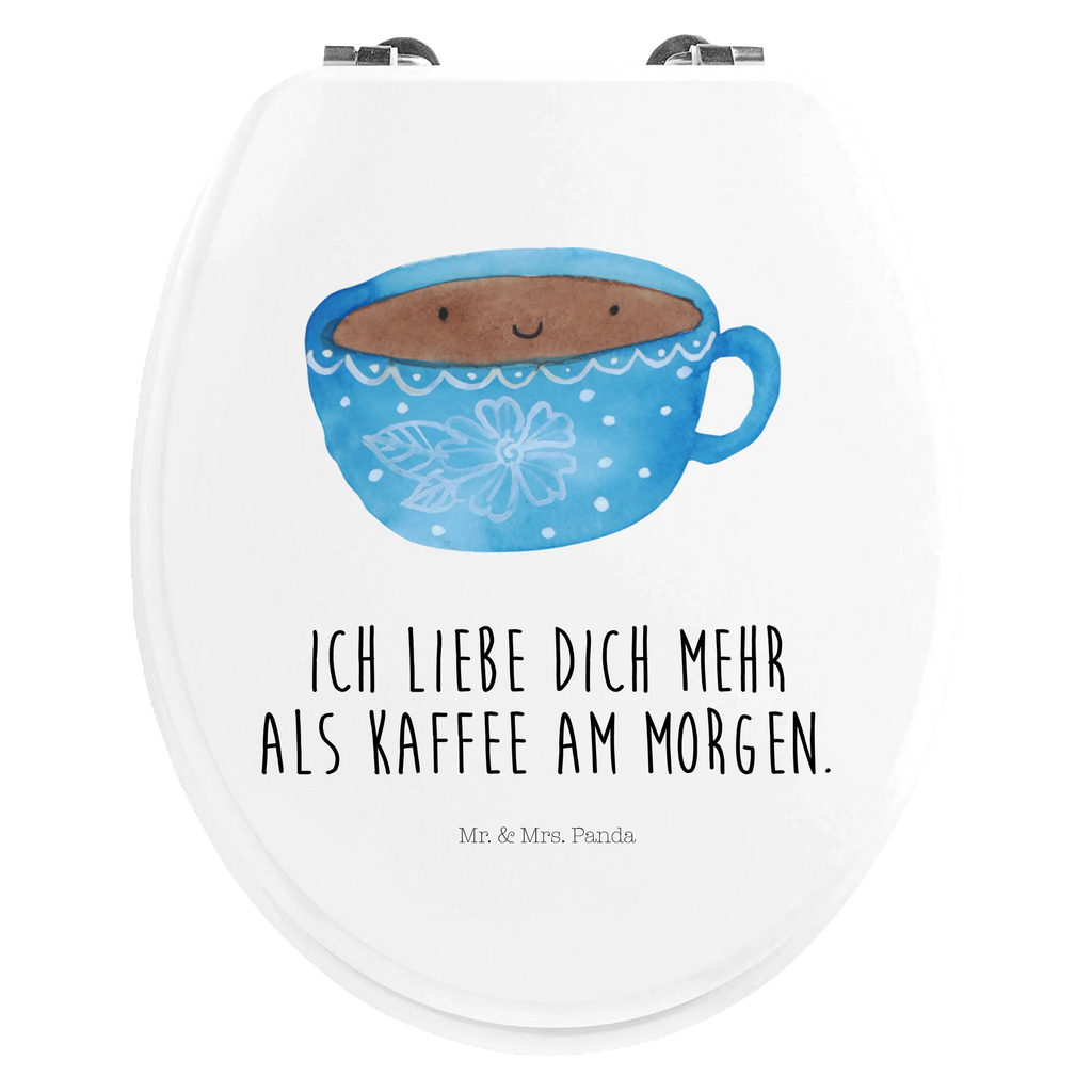 Motiv WC Sitz Kaffee Tasse Klobrille, Klodeckel, Toilettendeckel, WC-Sitz, Toilette, Tiermotive, Gute Laune, lustige Sprüche, Tiere, Kaffee, Tasse, Liebe, Geschmack, Genuss, Glücklich