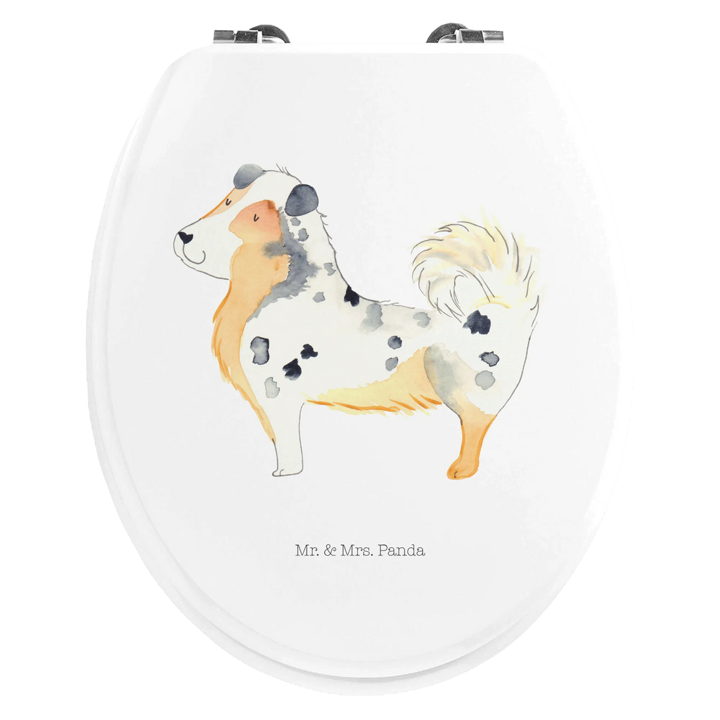 Motiv WC Sitz Hund Australien Shepherd Klobrille, Klodeckel, Toilettendeckel, WC-Sitz, Toilette, Hund, Hundemotiv, Haustier, Hunderasse, Tierliebhaber, Hundebesitzer, Sprüche, Australien Shepherd, Shepherd, Hundeliebe, Familienhund, Spruch