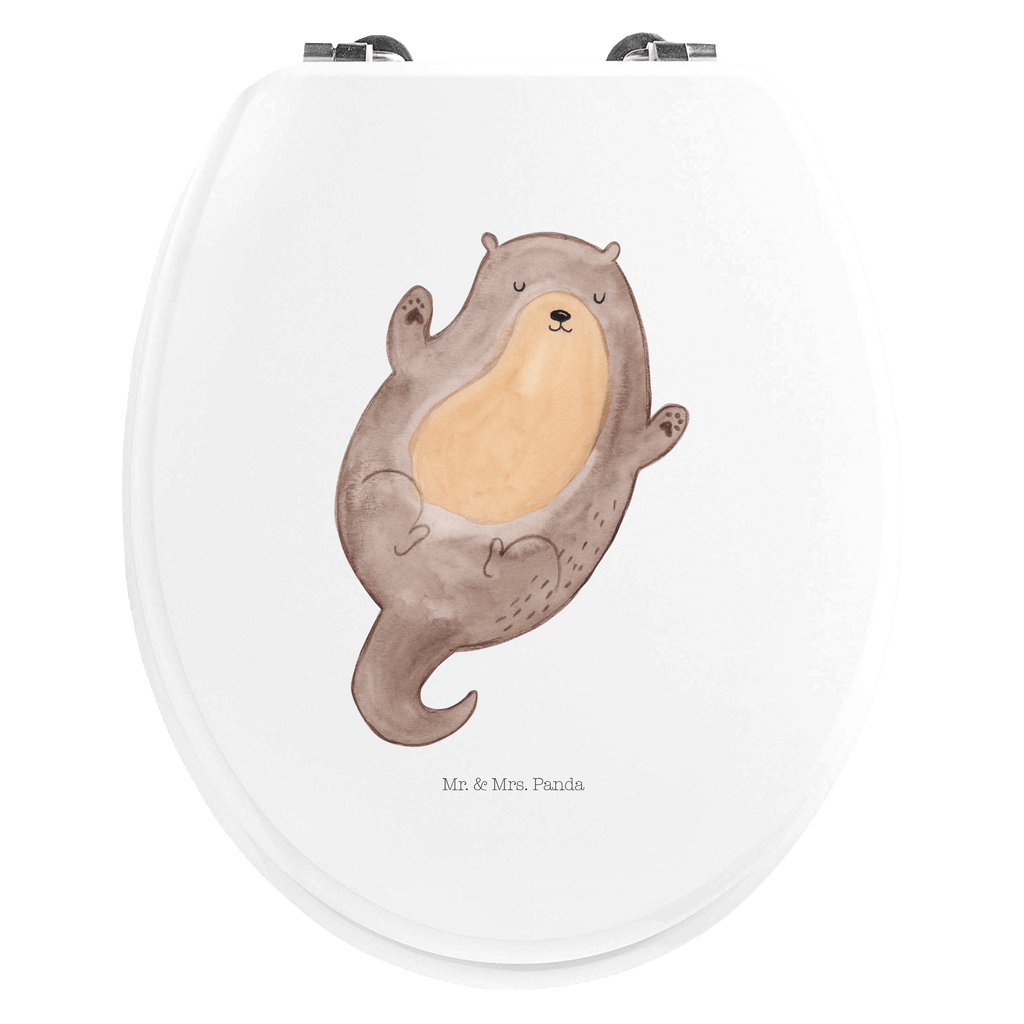 Motiv WC Sitz Otter Umarmen Klobrille, Klodeckel, Toilettendeckel, WC-Sitz, Toilette, Otter, Fischotter, Seeotter, Otter Seeotter See Otter