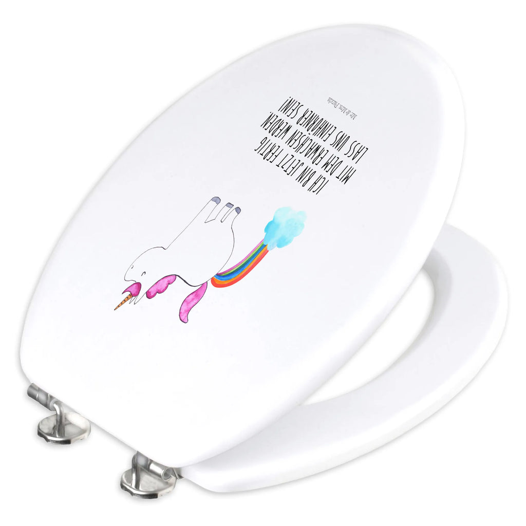 Motiv WC Sitz Einhorn Pupsen Klobrille, Klodeckel, Toilettendeckel, WC-Sitz, Toilette, Einhorn, Einhörner, Einhorn Deko, Unicorn, Pups, Regenbogen, Glitzer, Einhornpower, Erwachsenwerden, Spaß, lustig, Freundin