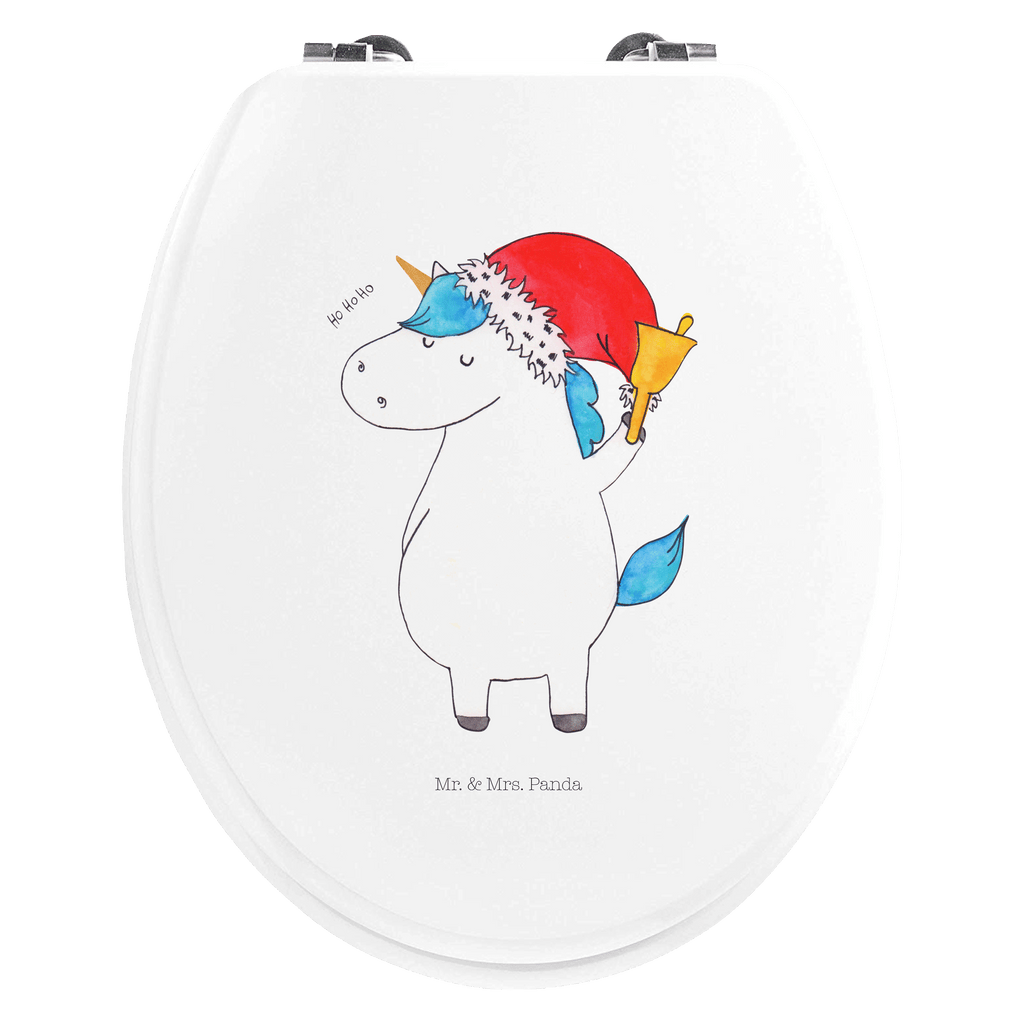 Motiv WC Sitz Einhorn Weihnachtsmann Klobrille, Klodeckel, Toilettendeckel, WC-Sitz, Toilette, Einhorn, Einhörner, Einhorn Deko, Pegasus, Unicorn, Gin, Schokolade, Schoki, Weihnachten, Weihnachtsmann, Nikolaus, Wunschzettel, Wunschliste, Feenstaub