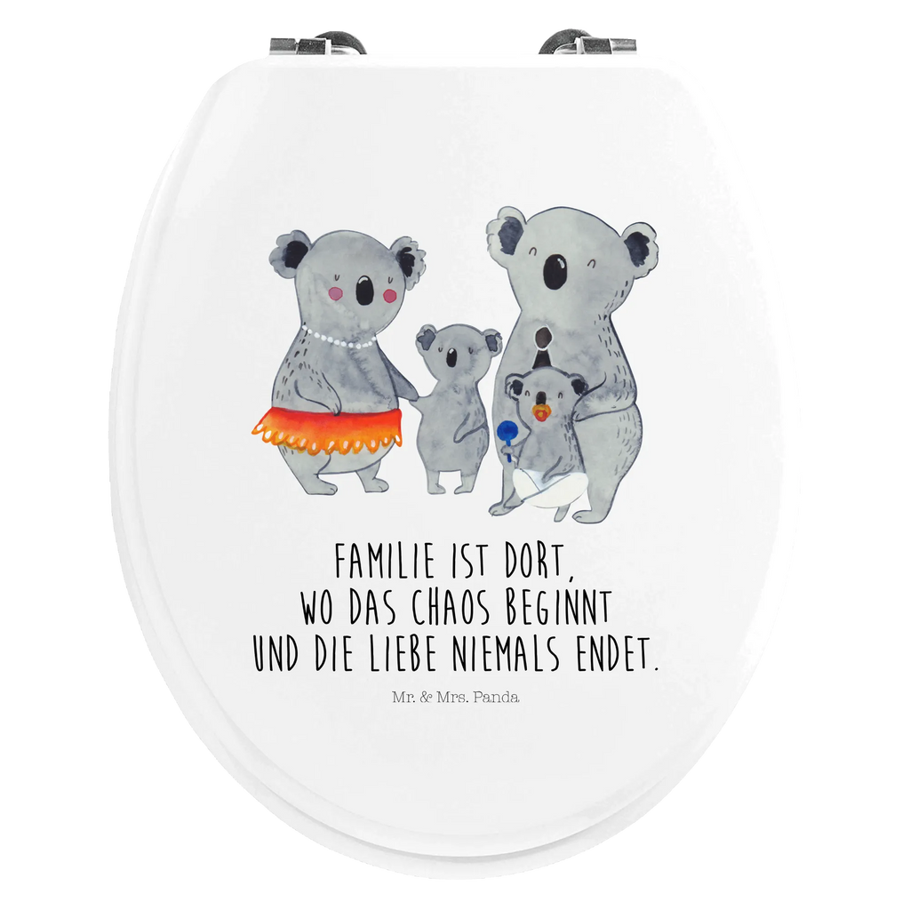 Motiv WC Sitz Koala Familie Klobrille, Klodeckel, Toilettendeckel, WC-Sitz, Toilette, Familie, Vatertag, Muttertag, Bruder, Schwester, Mama, Papa, Oma, Opa, Koala, Koalas, Family, Kinder, Geschwister, Familienleben