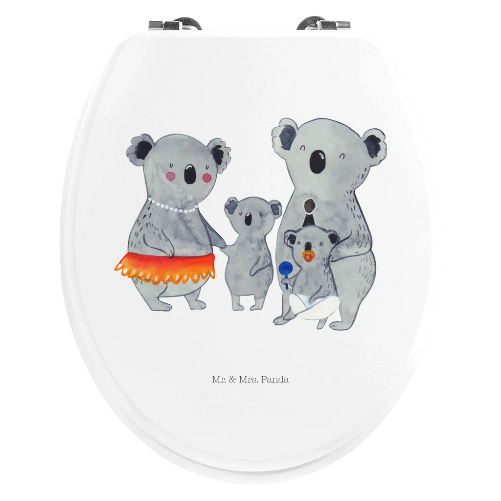 Motiv WC Sitz Koala Familie Klobrille, Klodeckel, Toilettendeckel, WC-Sitz, Toilette, Familie, Vatertag, Muttertag, Bruder, Schwester, Mama, Papa, Oma, Opa, Koala, Koalas, Family, Kinder, Geschwister, Familienleben