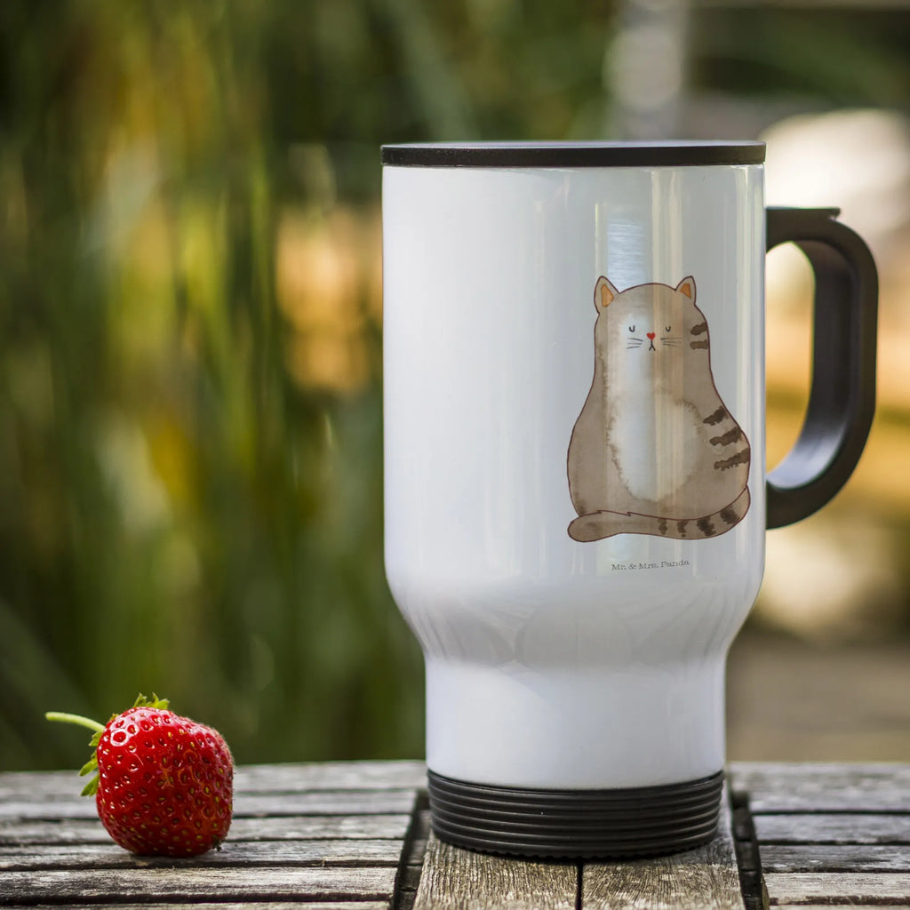 Thermobecher Katze sitzend Thermobecher, To Go Becher, Thermotasse, Kaffeebecher, Isolierbecher, Thermobecher To Go, Warmhaltetasse, Edelstahlbecher, Reisebecher, Tasse mit Deckel, Thermobecher für 400 ml, Kaffeetasse zum Mitnehmen, Tasse zum Mitnehmen, Spülmaschinenfest, Katze, Katzenmotiv, Katzenfan, Katzendeko, Katzenfreund, Katzenliebhaber, Katzenprodukte, Katzenartikel, Katzenaccessoires, Katzensouvenirs, Katzenliebhaberprodukte, Katzenmotive, Katzen, Kater, Mietze, Cat, Cats, Katzenhalter, Katzenbesitzerin, Haustier, Katzenliebe, Lebensinhalt, Liebe, Mittelpunkt, Familie