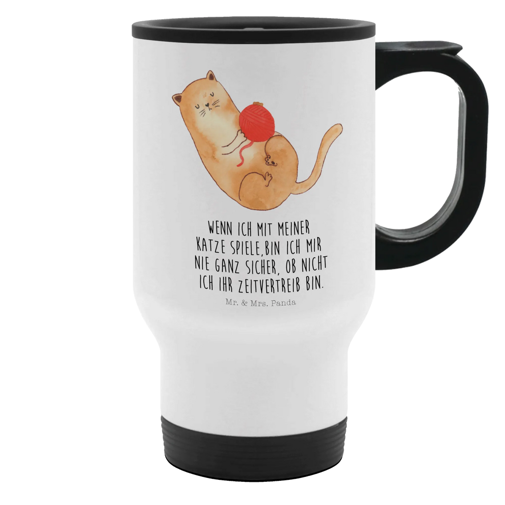 Thermobecher Katzen Wollknäul Thermobecher, To Go Becher, Thermotasse, Kaffeebecher, Isolierbecher, Thermobecher To Go, Warmhaltetasse, Edelstahlbecher, Reisebecher, Tasse mit Deckel, Thermobecher für 400 ml, Kaffeetasse zum Mitnehmen, Tasse zum Mitnehmen, Spülmaschinenfest, Katze, Katzenmotiv, Katzenfan, Katzendeko, Katzenfreund, Katzenliebhaber, Katzenprodukte, Katzenartikel, Katzenaccessoires, Katzensouvenirs, Katzenliebhaberprodukte, Katzenmotive, Katzen, Kater, Mietze, Cat, Cats, Katzenhalter, Katzenbesitzerin, Haustier, Wollknäuel, Wolle, Spielen, Spiel, verspielt