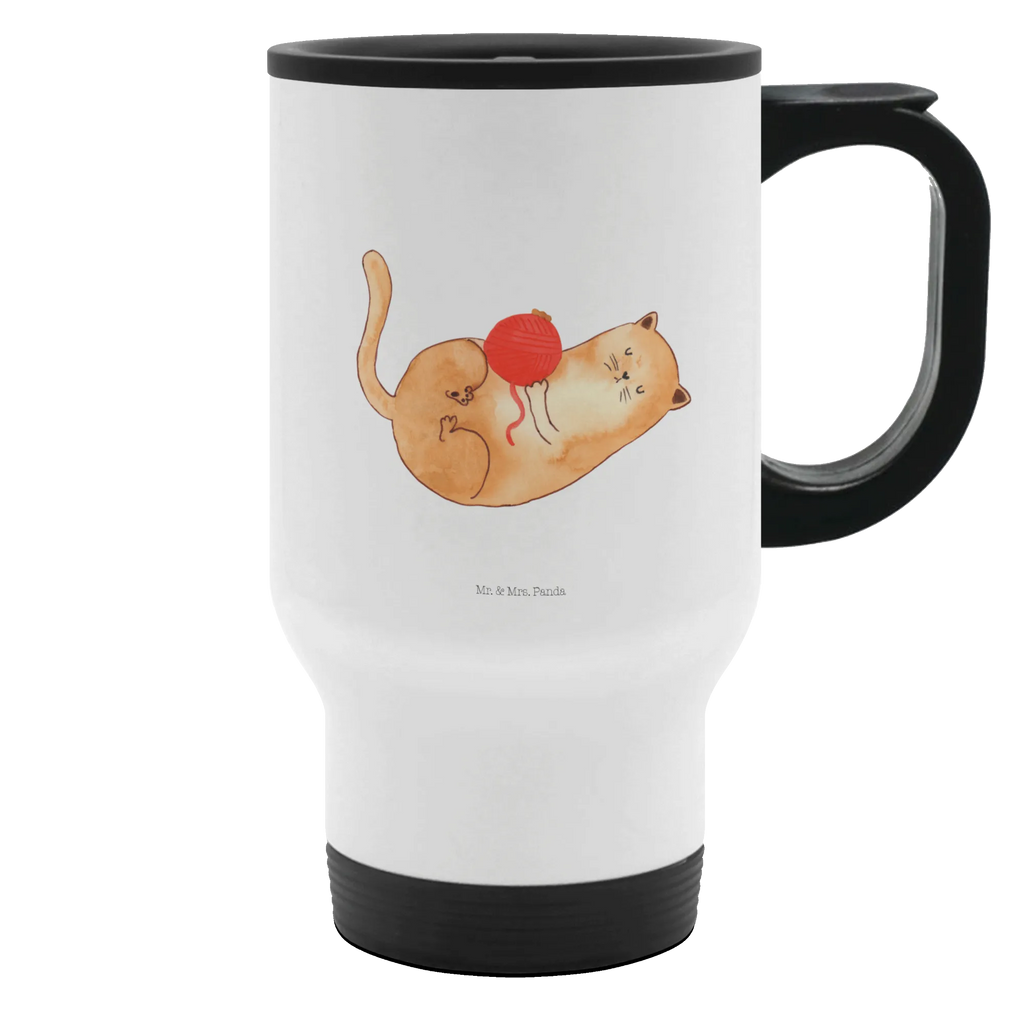 Thermobecher Katzen Wollknäul Thermobecher, To Go Becher, Thermotasse, Kaffeebecher, Isolierbecher, Thermobecher To Go, Warmhaltetasse, Edelstahlbecher, Reisebecher, Tasse mit Deckel, Thermobecher für 400 ml, Kaffeetasse zum Mitnehmen, Tasse zum Mitnehmen, Spülmaschinenfest, Katze, Katzenmotiv, Katzenfan, Katzendeko, Katzenfreund, Katzenliebhaber, Katzenprodukte, Katzenartikel, Katzenaccessoires, Katzensouvenirs, Katzenliebhaberprodukte, Katzenmotive, Katzen, Kater, Mietze, Cat, Cats, Katzenhalter, Katzenbesitzerin, Haustier, Wollknäuel, Wolle, Spielen, Spiel, verspielt