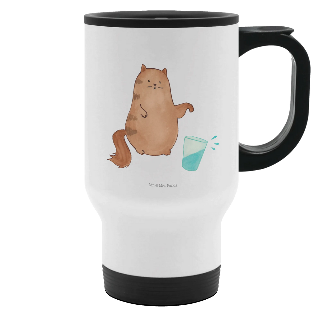 Thermobecher Katze Wasserglas Thermobecher, To Go Becher, Thermotasse, Kaffeebecher, Isolierbecher, Thermobecher To Go, Warmhaltetasse, Edelstahlbecher, Reisebecher, Tasse mit Deckel, Thermobecher für 400 ml, Kaffeetasse zum Mitnehmen, Tasse zum Mitnehmen, Spülmaschinenfest, Katze, Katzenmotiv, Katzenfan, Katzendeko, Katzenfreund, Katzenliebhaber, Katzenprodukte, Katzenartikel, Katzenaccessoires, Katzensouvenirs, Katzenliebhaberprodukte, Katzenmotive, Katzen, Kater, Mietze, Cat, Cats, Katzenhalter, Katzenbesitzerin, Haustier, Wasser, Glas