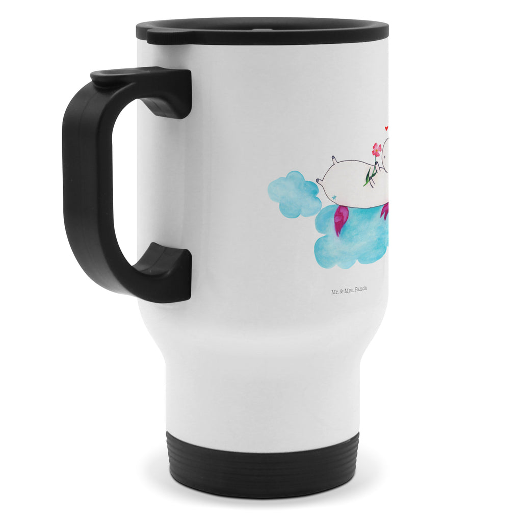 Thermobecher Einhorn verliebt auf Wolke Thermobecher, To Go Becher, Thermotasse, Kaffeebecher, Isolierbecher, Thermobecher To Go, Warmhaltetasse, Edelstahlbecher, Reisebecher, Tasse mit Deckel, Thermobecher für 400 ml, Kaffeetasse zum Mitnehmen, Tasse zum Mitnehmen, Spülmaschinenfest, Einhorn, Einhörner, Einhorn Deko, Pegasus, Unicorn, verliebt, Liebe, Liebesbeweis, Freundin, Wolke