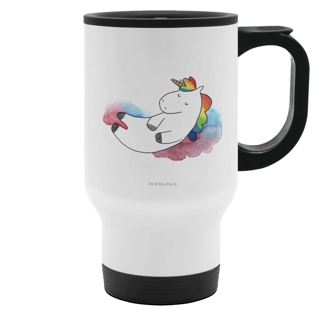 Thermobecher Einhorn Wolke 7 Thermobecher, To Go Becher, Thermotasse, Kaffeebecher, Isolierbecher, Thermobecher To Go, Warmhaltetasse, Edelstahlbecher, Reisebecher, Tasse mit Deckel, Thermobecher für 400 ml, Kaffeetasse zum Mitnehmen, Tasse zum Mitnehmen, Spülmaschinenfest, Einhorn, Einhörner, Einhorn Deko, Pegasus, Unicorn, verliebt, Menschen, witzig, lustig, Geschenk, Glaube, Realität, Lächeln