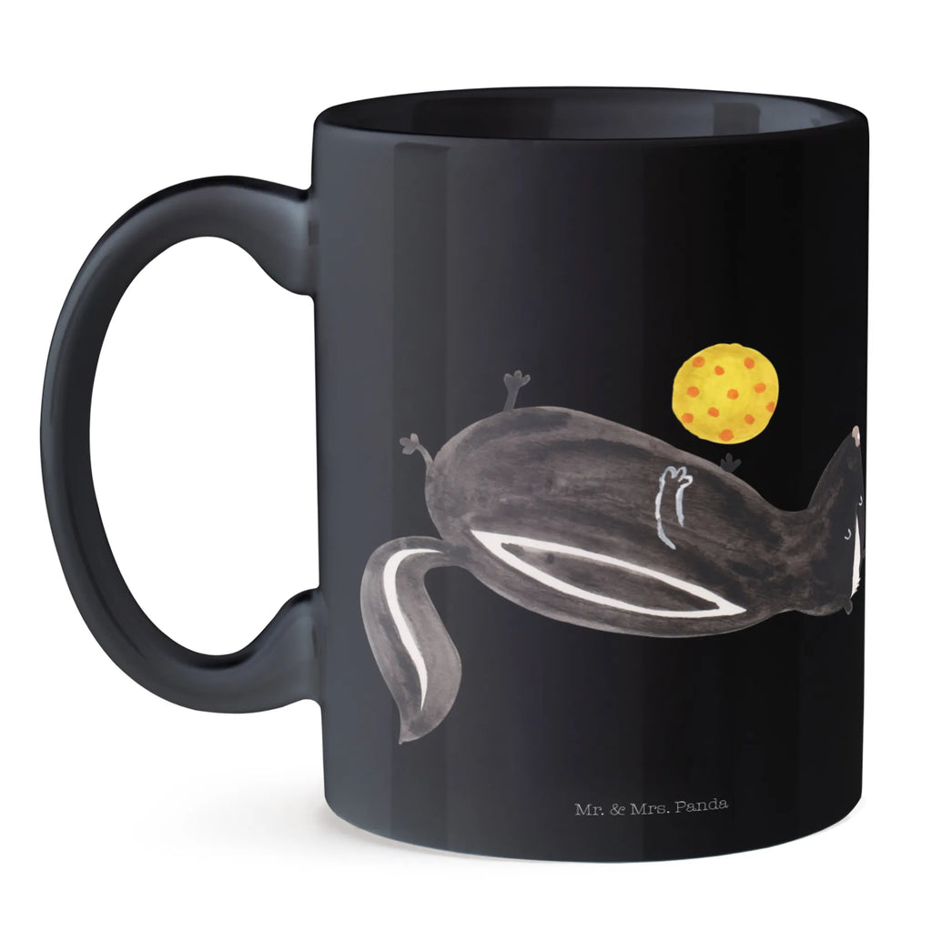 Tasse Stinktier Ball Tasse, Kaffeetasse, Teetasse, Becher, Kaffeebecher, Teebecher, Keramiktasse, Porzellantasse, Büro Tasse, Geschenk Tasse, Tasse Sprüche, Tasse Motive, Kaffeetassen, Tasse bedrucken, Designer Tasse, Cappuccino Tassen, Schöne Teetassen, Stinktier, Skunk, Wildtier, Raubtier, Stinker, Stinki, verspielt, Weisheit