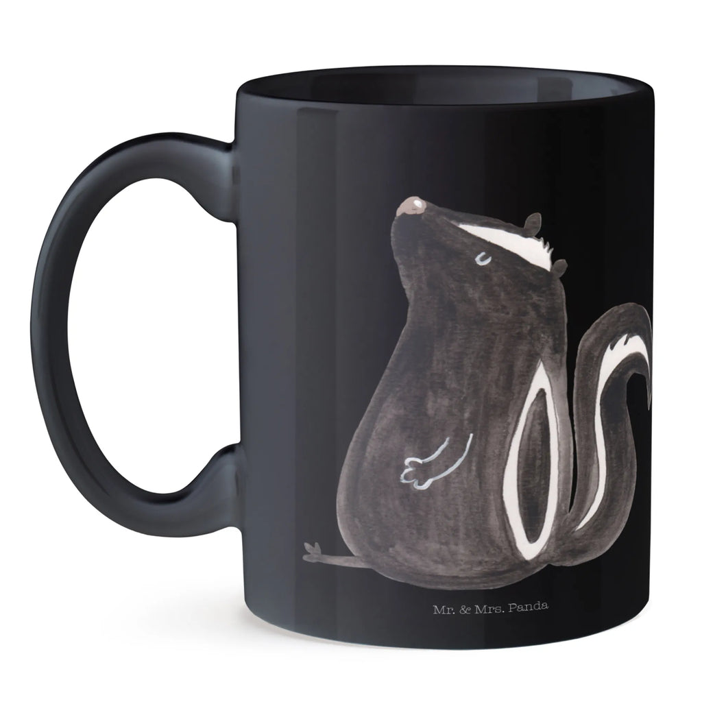 Tasse Stinktier Sitzen Tasse, Kaffeetasse, Teetasse, Becher, Kaffeebecher, Teebecher, Keramiktasse, Porzellantasse, Büro Tasse, Geschenk Tasse, Tasse Sprüche, Tasse Motive, Kaffeetassen, Tasse bedrucken, Designer Tasse, Cappuccino Tassen, Schöne Teetassen, Stinktier, Skunk, Wildtier, Raubtier, Stinker, Stinki, Spruch, Büro, Recht, Besserwisser