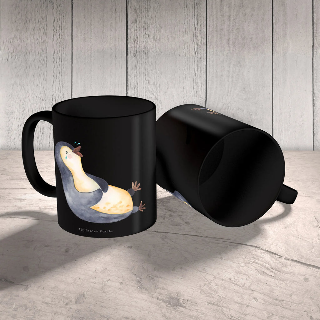 Tasse Pinguin Lachen Tasse, Kaffeetasse, Teetasse, Becher, Kaffeebecher, Teebecher, Keramiktasse, Porzellantasse, Büro Tasse, Geschenk Tasse, Tasse Sprüche, Tasse Motive, Kaffeetassen, Tasse bedrucken, Designer Tasse, Cappuccino Tassen, Schöne Teetassen, Pinguin, Pinguine, lustiger Spruch, Optimismus, Fröhlich, Lachen, Humor, Fröhlichkeit