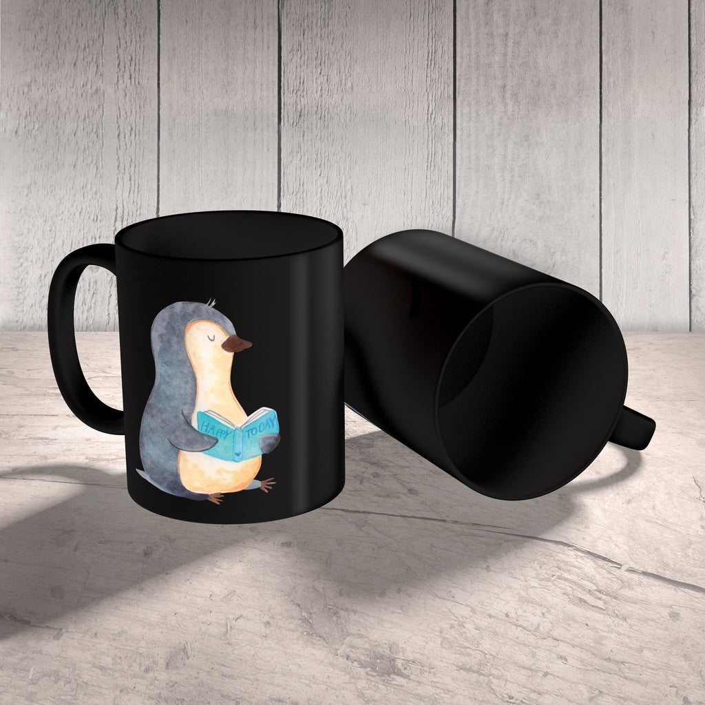 Tasse Pinguin Buch Tasse, Kaffeetasse, Teetasse, Becher, Kaffeebecher, Teebecher, Keramiktasse, Porzellantasse, Büro Tasse, Geschenk Tasse, Tasse Sprüche, Tasse Motive, Kaffeetassen, Tasse bedrucken, Designer Tasse, Cappuccino Tassen, Schöne Teetassen, Pinguin, Pinguine, Buch, Lesen, Bücherwurm, Nichtstun, Faulenzen, Ferien, Urlaub, Freizeit